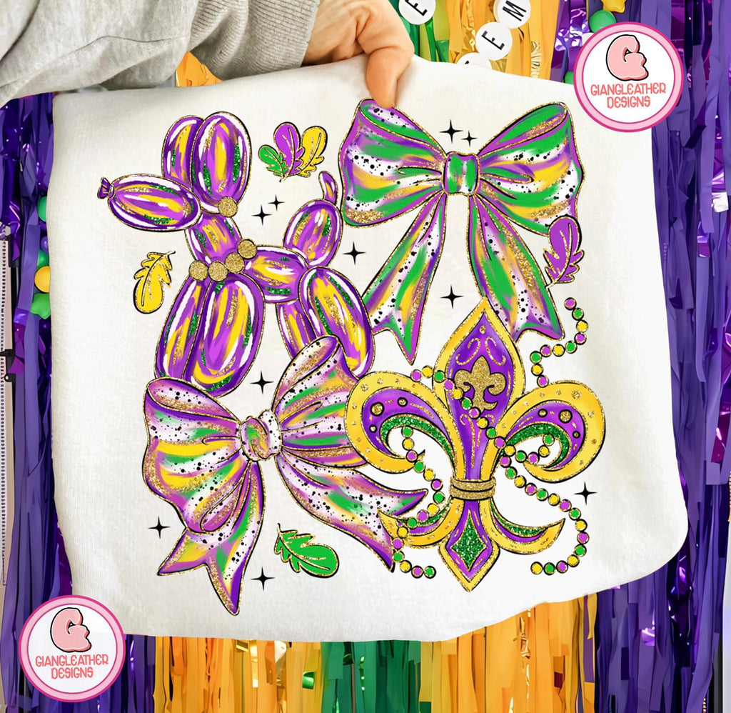 PREPPY MARDI GRAS COLLAGE