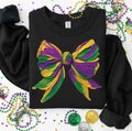 FAUX PAINTED MARDI GRAS BOW