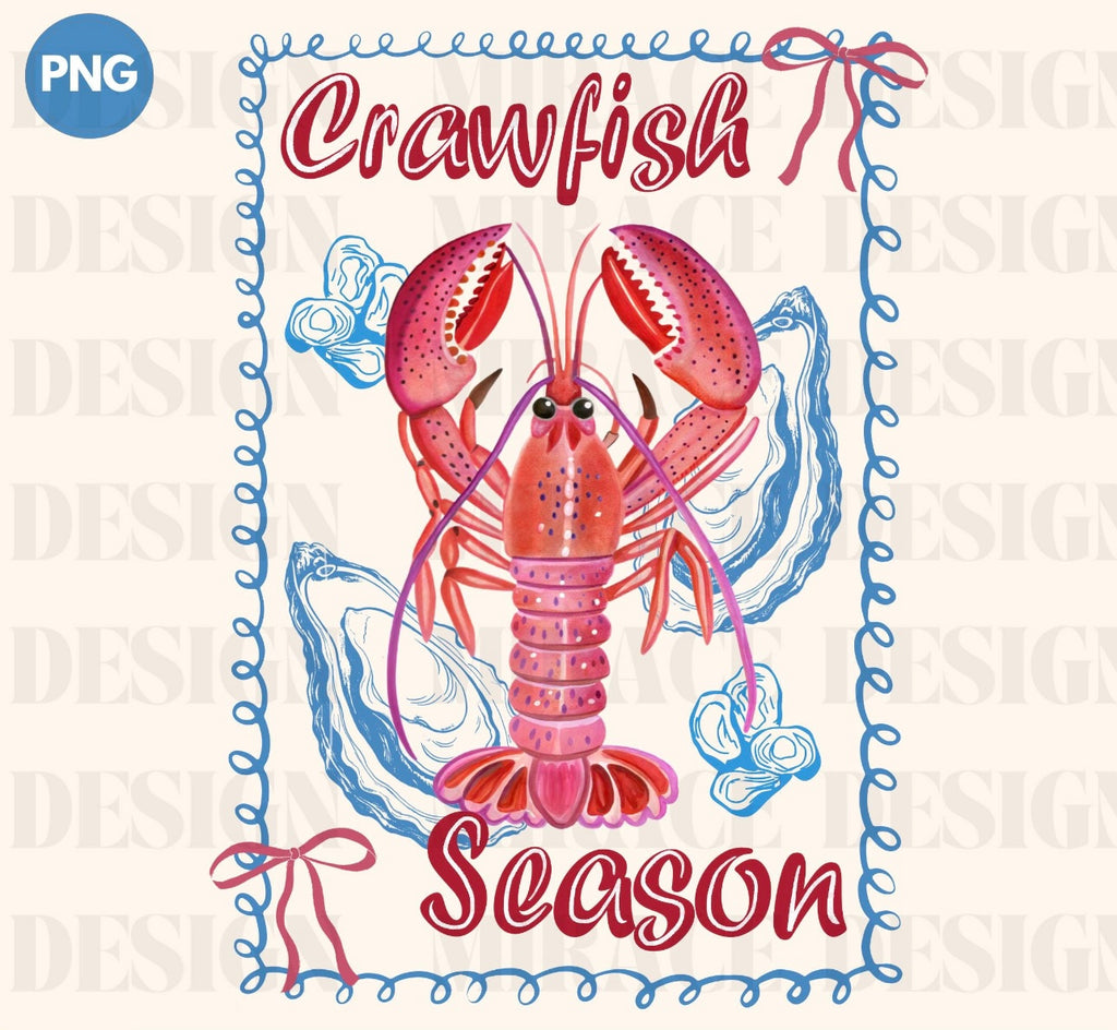 CRAWFISH SEASON BOW BORDER