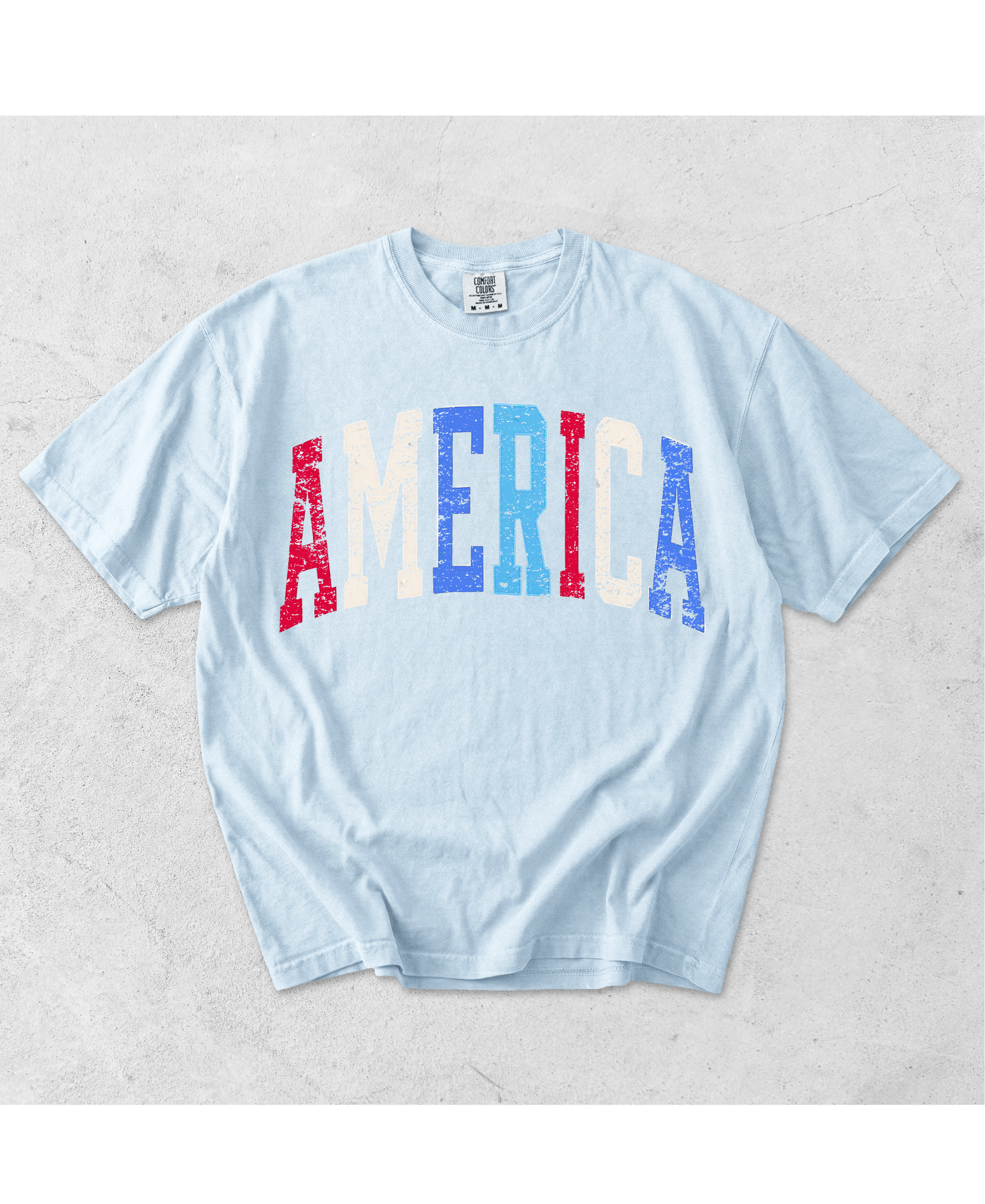 BLOCK AMERICA (DISTRESSED & SOLID)