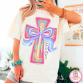 PINK BRUSHSTROKE CROSS