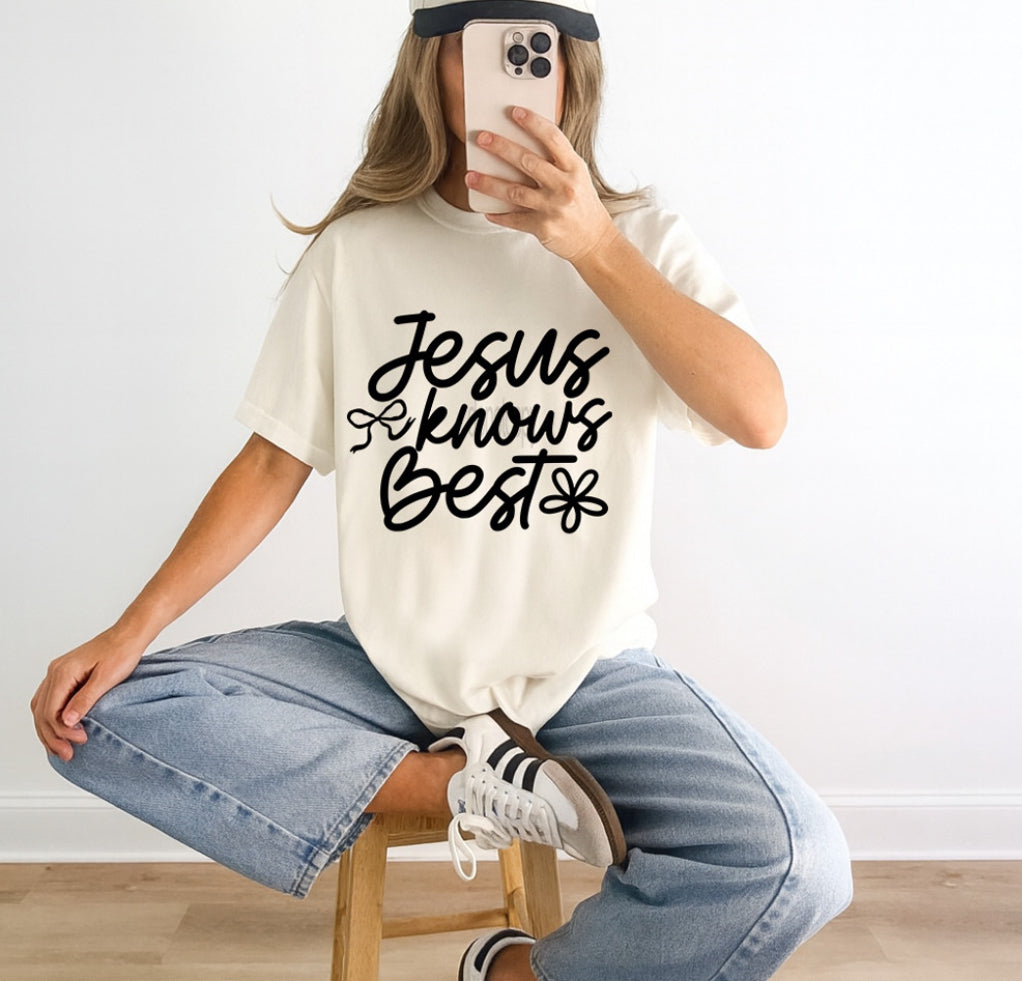 RETRO JESUS KNOWS BEST BLACK