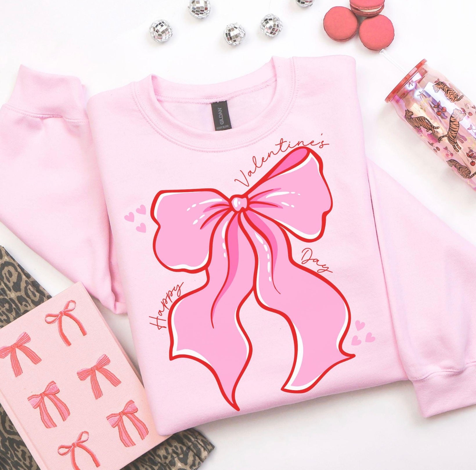 CUTE VALENTINES DAY COQUETTE BOW