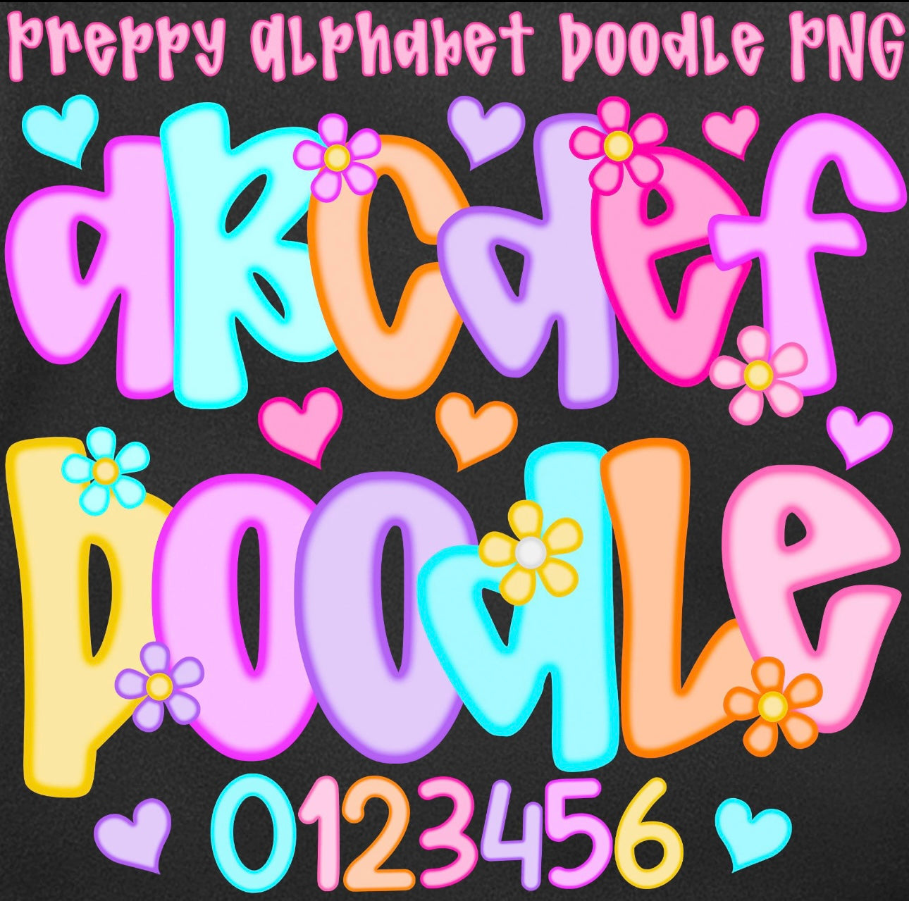 PREPPY DOODLE ALPHA CUSTOM