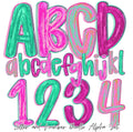PREPPY BRUSHTROKE VALENTINES ALPHA CUSTOM