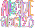 BRUSHSTROKE EASTER ALPHA CUSTOM
