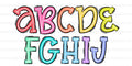 SCRIBBLE LETTERS ALPHA CUSTOM