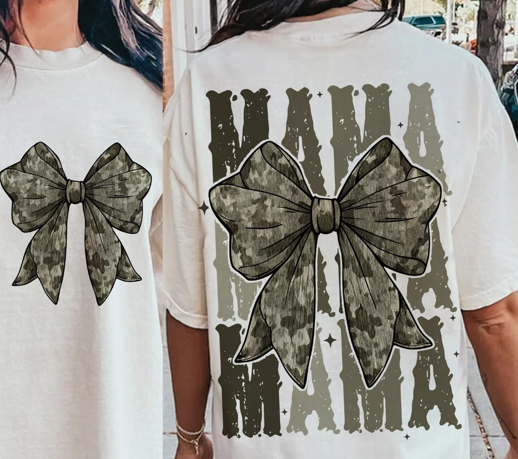 Mama Camo Coquette Bow