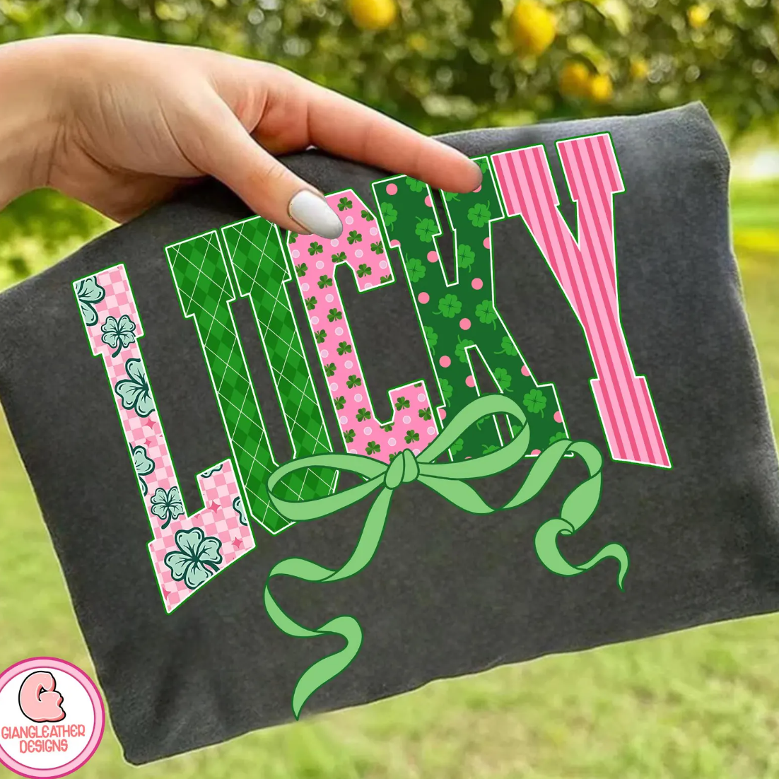PATTERNED LUCKY W/ BOW