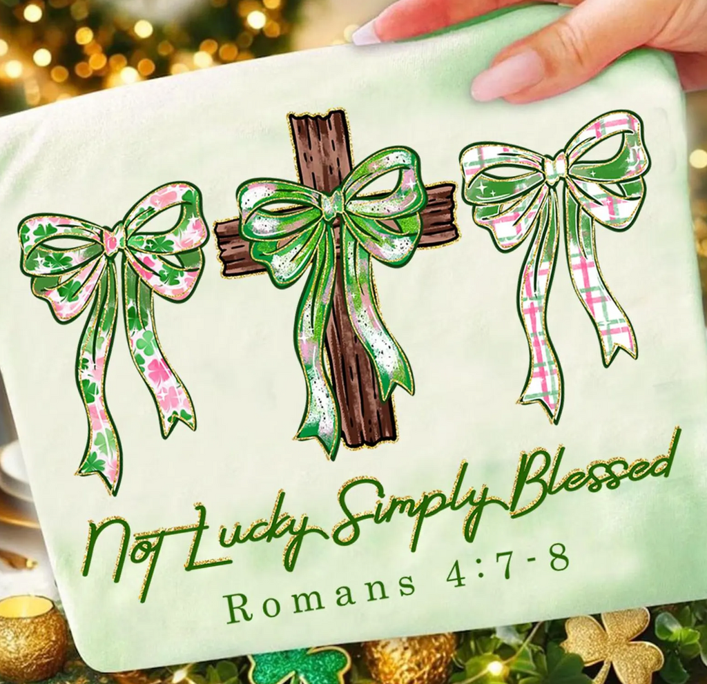 PATTERNED BOWS AND CROSS