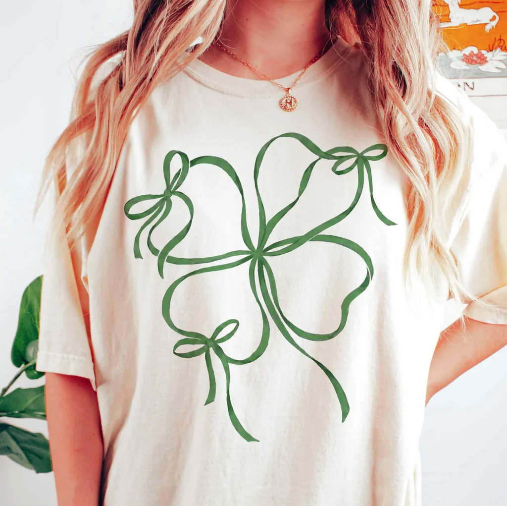 SIMPLE BOW SHAMROCK
