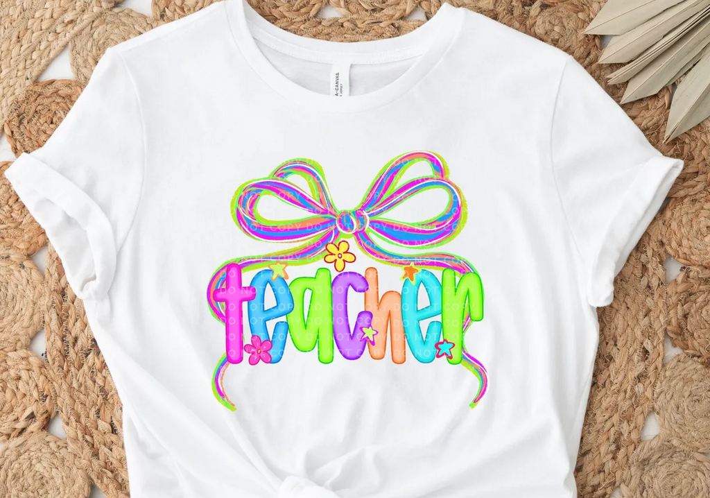 NEON TEACHER BOW