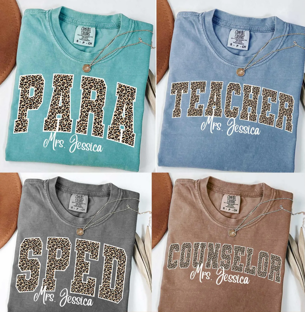 CUSTOM LEOPARD PRINT TEACHER BUNDLE