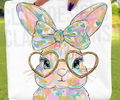 GLITTER WATERCOLOR BUNNY