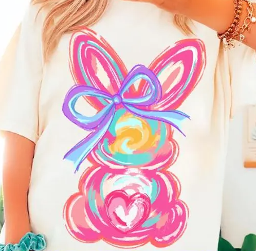 BRUSHSTROKE GIRL BUNNY