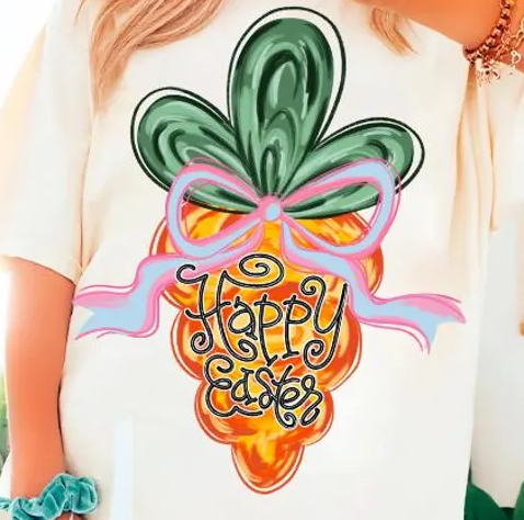 BRUSHSTROKE HAPPY EASTER CARROT