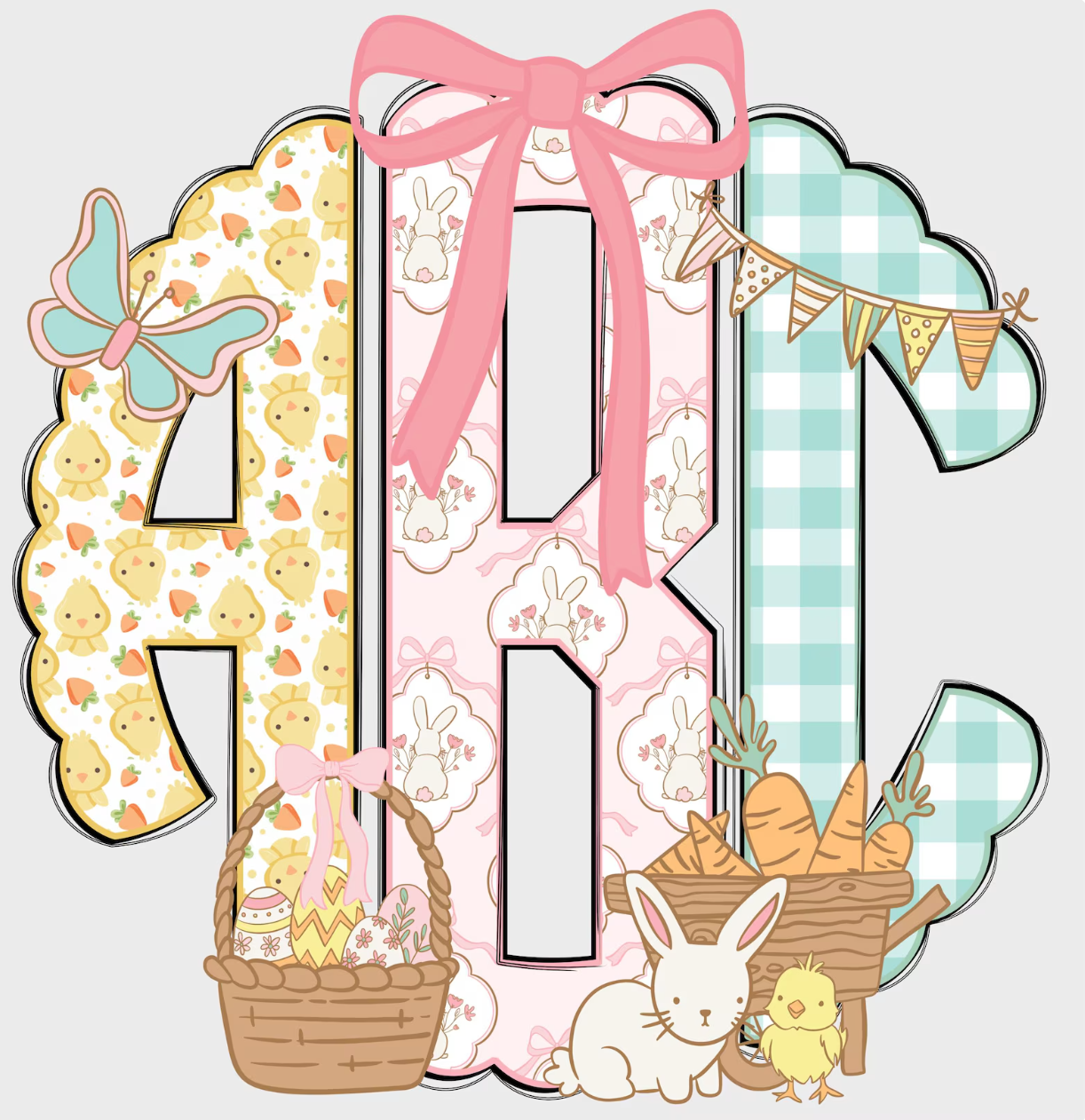 CUSTOM EASTER MONOGRAM