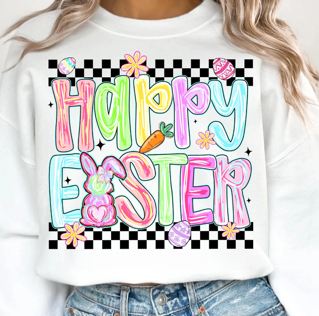 CHECKERED HAPPY EASTER DESIGN