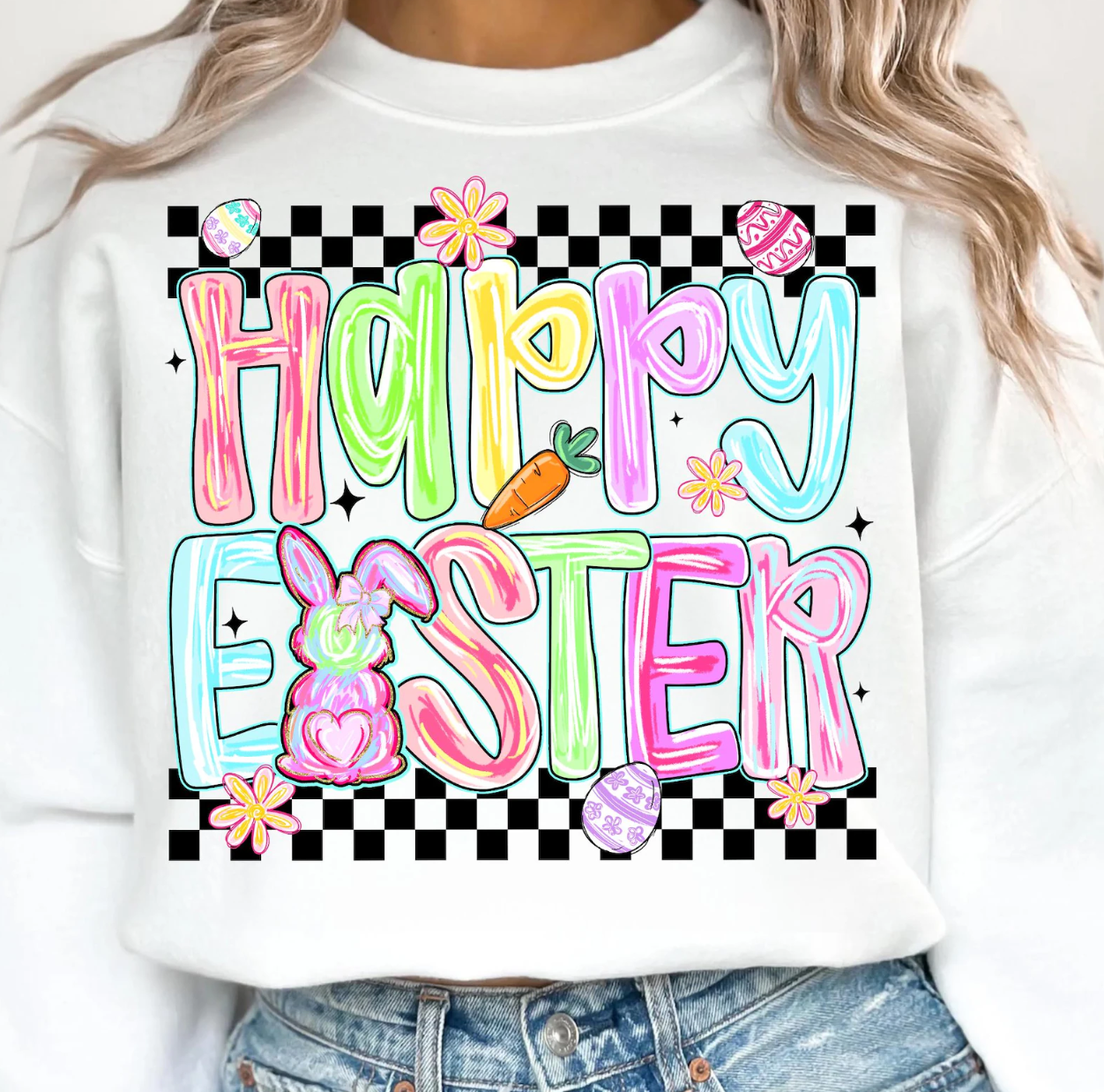 CHECKERED HAPPY EASTER DESIGN