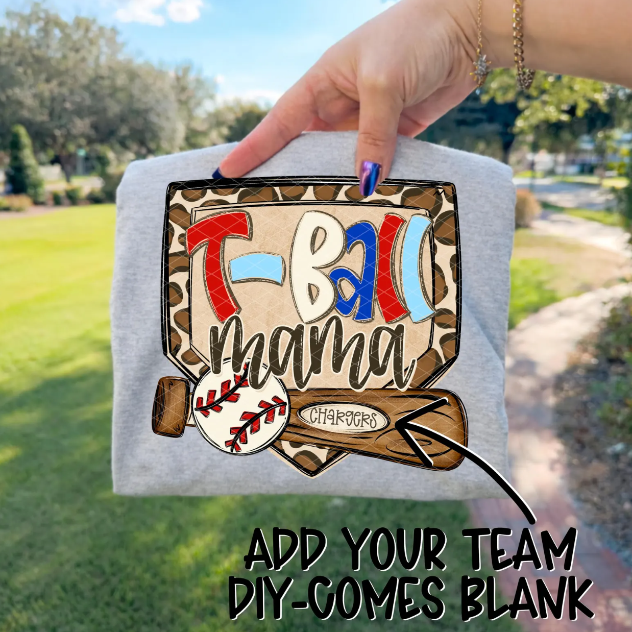 T-BALL MAMA DIAMOND CUSTOM NAME