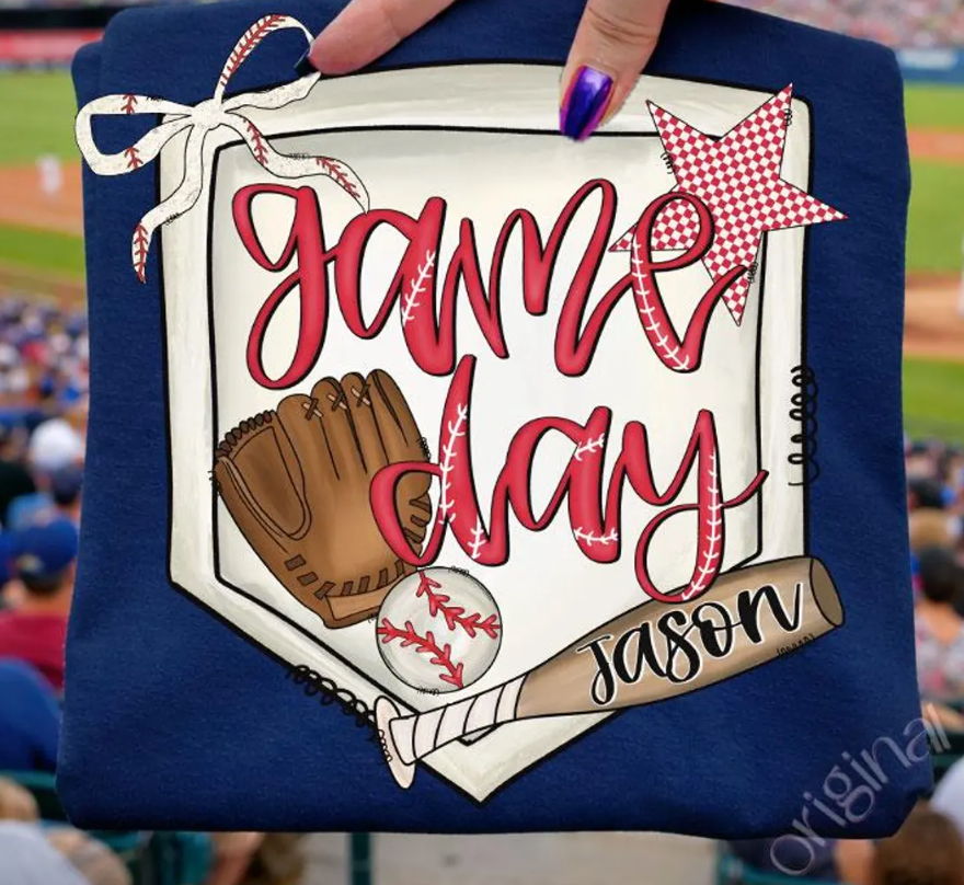CUSTOM GAME DAY NAME BAT