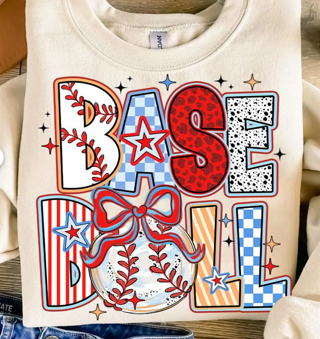 BASEBALL PATTERNED DESIGN 3