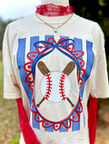BASEBALL COQUETTE BOW FRAME