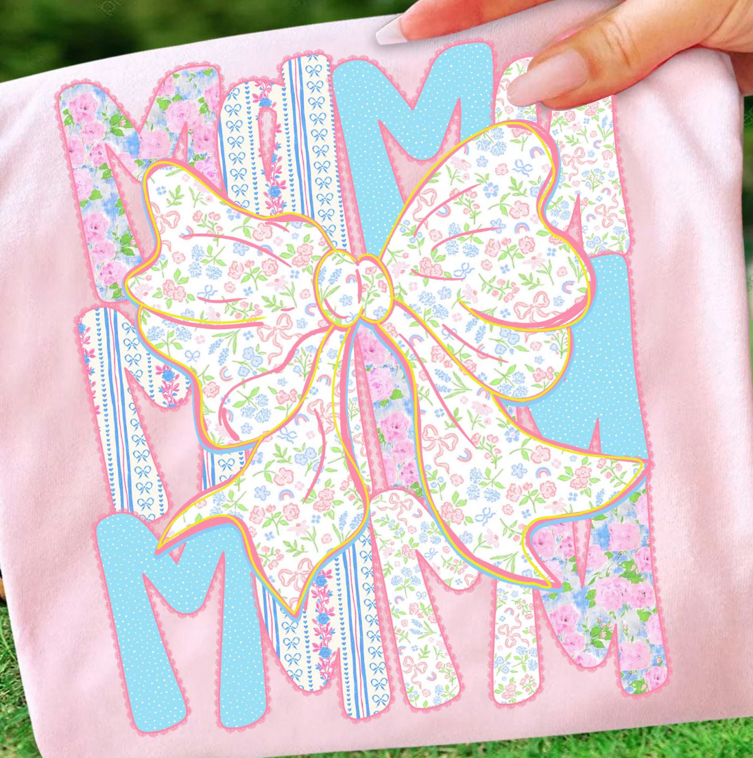 PASTEL FLOWER MAMA BOW
