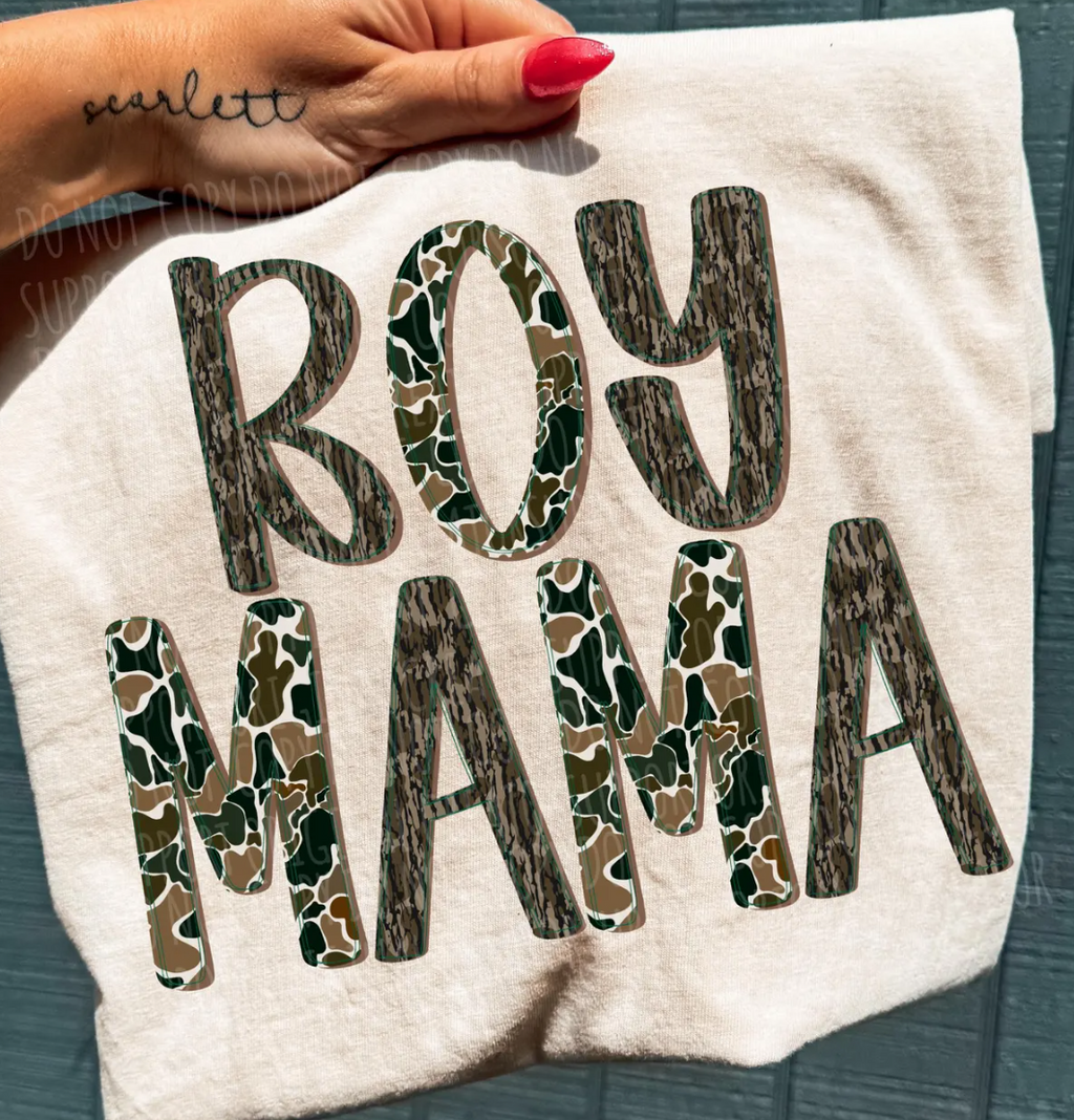 PREPPY FONT CAMO MAMA