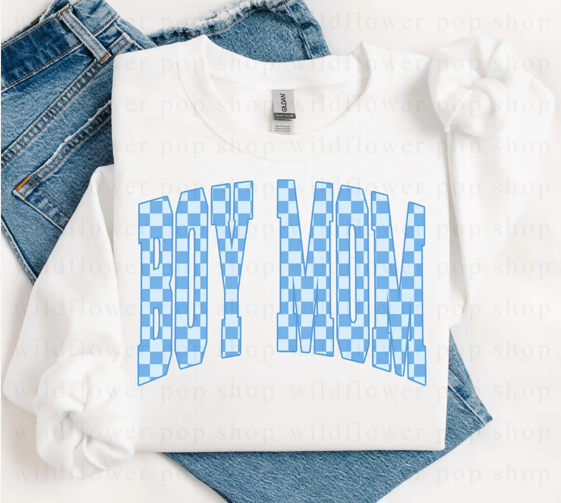 CHECKERED BOY MOM 2
