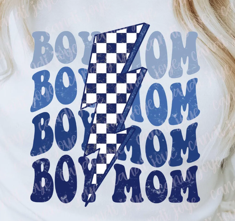 BOY MOM RETRO LIGHTNING BOLT