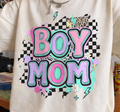 NEON PASTEL CHECKERED BOY MOM