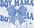 BOY MAMA W/CHECKERED BOW
