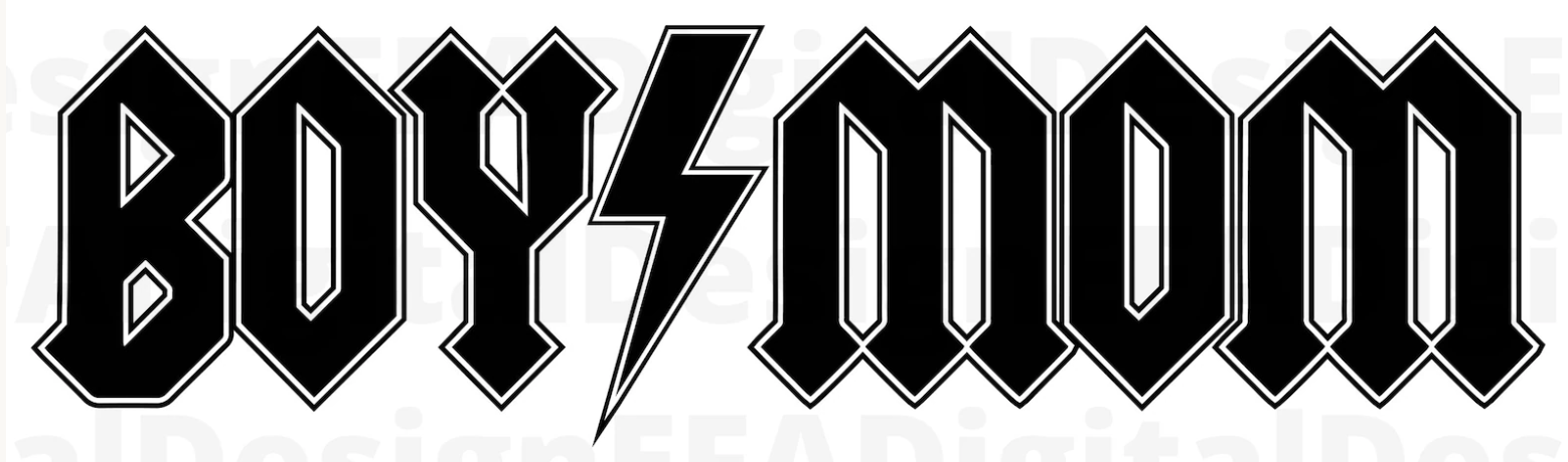 ACDC THEME BOY MOM